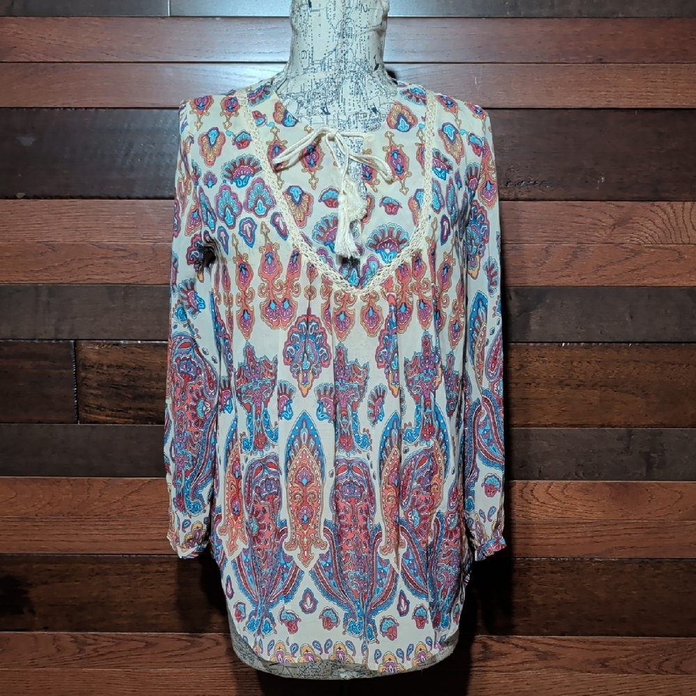 Signature Studio Multicolor Paisley Blouse